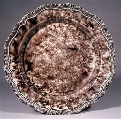 Staffordshire plate, c.1755 by Thomas Whieldon